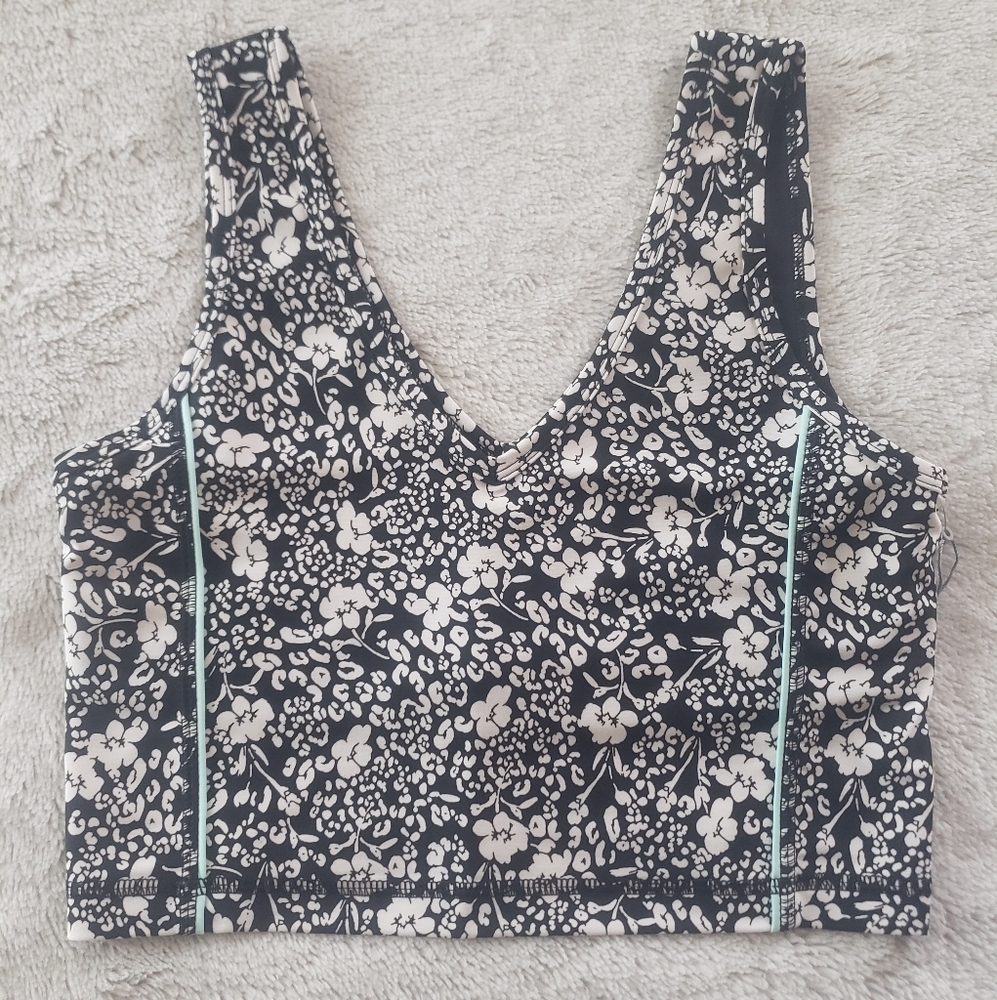Floral Black and White Women's Top